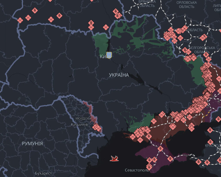Карта бойових дій Україна